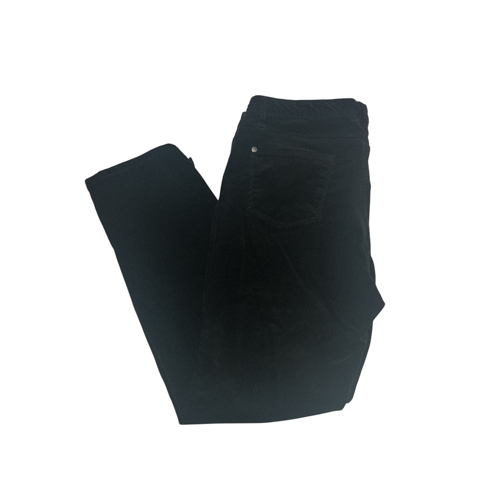 Buffalo David Bitton Supreme Black Corduroy Mid Rise Skinny Pants Womens 14/34